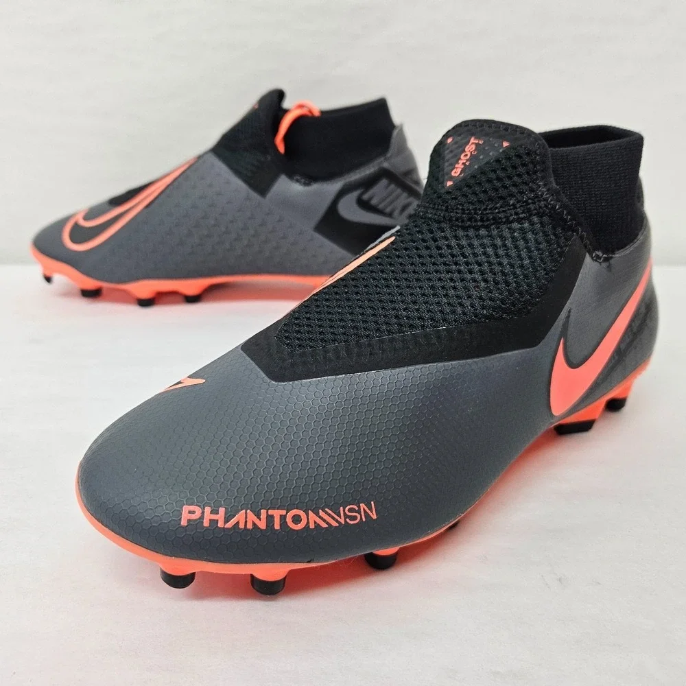 Nike Phantom VSN Academy DF FG MG Soccer Cleat AO3258-080‎ Grey Women's Size 6.5